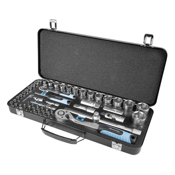 Quantool Q25010 Quantool SteckschlüSsel- & Bit-Satz, 56-Teiliger Koffer-image