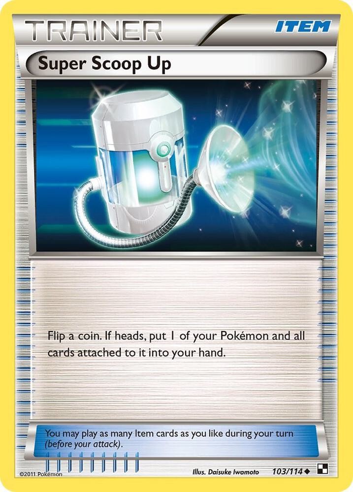 Super Scoop Up Uncommon Black and White 103/114 NM Normal
