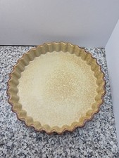 Vintage Treasure Craft Pottery Tart Pan Pie Dish Baking Stoneware Made in USA