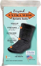 Bariatric Socks - Made in USA, for Extreme Lymphedema Calf Stretches to 30 Inche