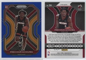 2020-21 Panini Prizm Blue Prizm /199 Precious Achiuwa #294 Rookie RC