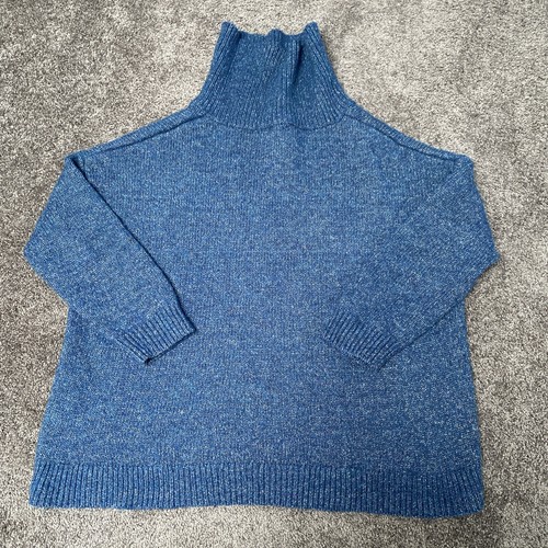 Elk Jumper Womens Size S/M Knit Wool Blend Long Sleeve Turtle Neck Ladies - Picture 14 of 14