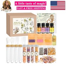Bath Salts Making Kit- 31PCS DIY Bath Salts Making Kit, Make Your Own Sea Bat...
