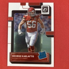 George Karlaftis 2022 Donruss Optic Rated Rookie Card #256 Kansas City Chiefs