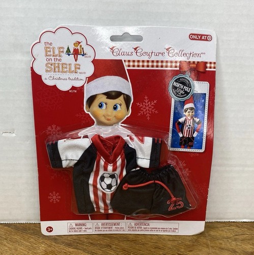 Elf on the Shelf Claus Couture Collection Soccer Uni Kit Outfit Target Exclusive