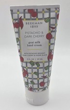 BEEKMAN 1802 PISTACHIO DARK CHERRY GOAT MILK HAND CREAM 2 fl. oz. - NEW