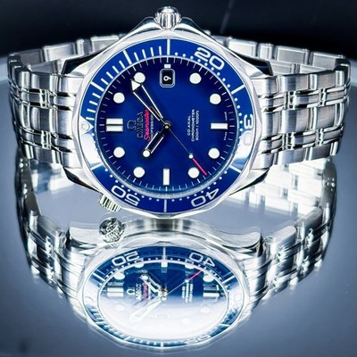 2018 OMEGA Seamaster Diver 300M Blue Dial 212.30.41.20.03.001 with Box & Papers
