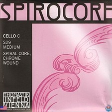 Thomastik-Infeld Spirocore Medium Gauge C String for 4/4 Cello - Durable Steel