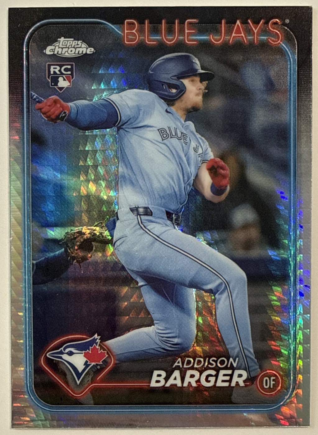 2024 Topps Chrome Update Series Prism Refractor Addison Barger #USC159 (RC)