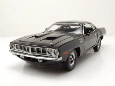 Plymouth Cuda 1971 schwarz John Wick Chapter 4 Modellauto 1:18 Highway 61