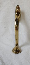 Vintage large BRASS Decor Curved Leg & Paw Upcycle Salvage DIY Hardware