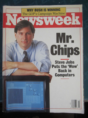 Newsweek Magazine October 1988 Steve Jobs Mr. Chips Apple Computer No Label