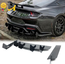 Rear Bumper Diffuser for Ford Mustang 2015-2023 V2 Style Glossy Black