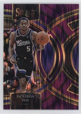 2023 Panini Select Premier Level Purple Flash Prizm /175 De'Aaron Fox #152 11es