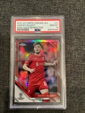 2021 Topps Chrome UCL Rose Gold Refractor 86/125 Harvey Elliott PSA 10 #27 RC