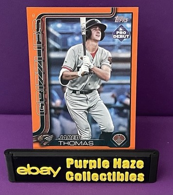 2025 Topps Pro Debut - Chrome Jared Thomas #PDC-27 Orange Refractor /25 (RC)