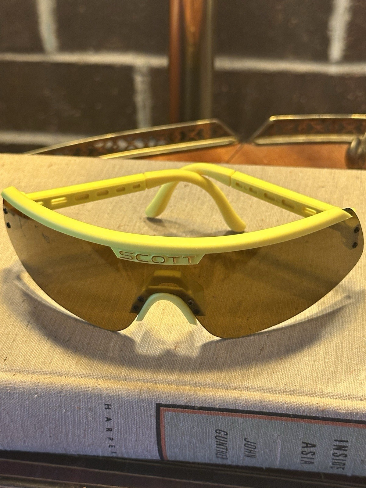 90s Scott USA Eclipse Microshield Sunglasses Gree… - image 1