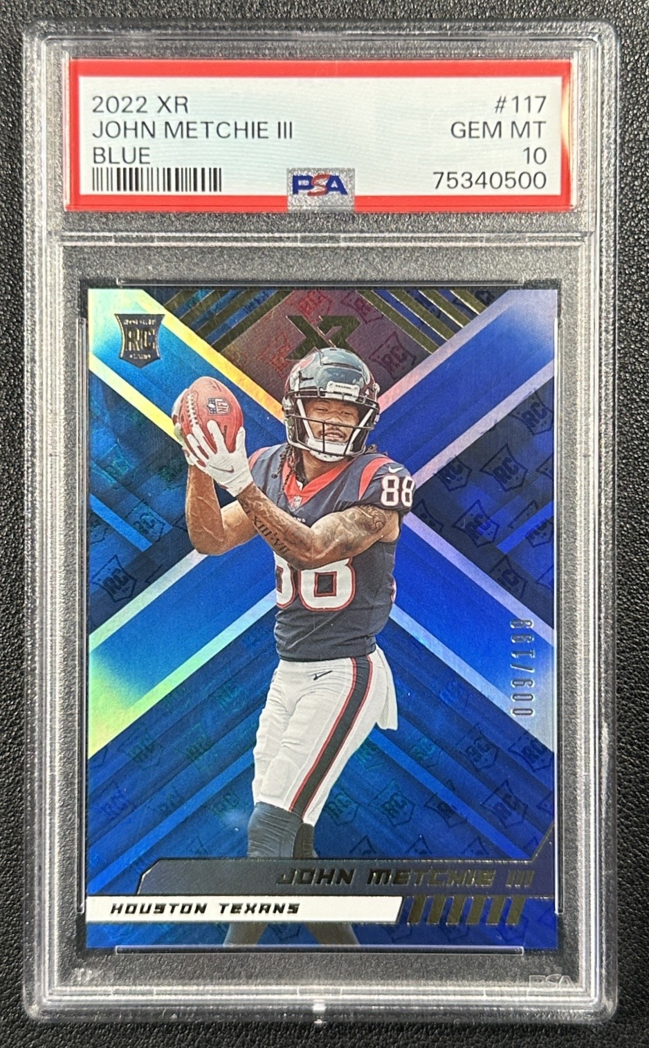 John Metchie Panini XR #117 Blue