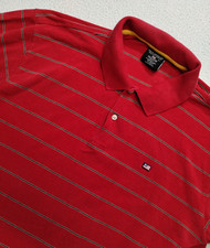 Vintage Polo Jeans Co Polo Shirt XL Red Made In USA Ralph Lauren Golf Preppy Men