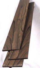 Wide Ziricote electric BASS guitar fretboard ...