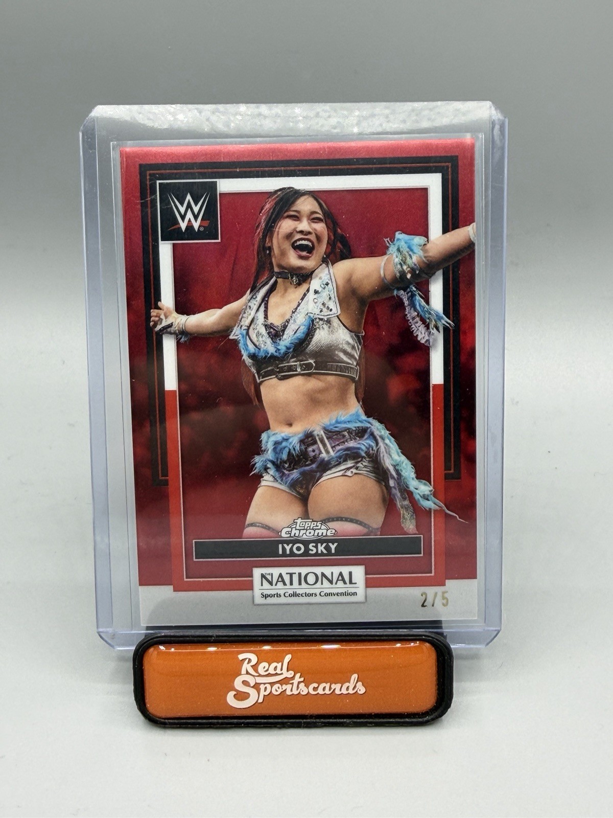 2026 Topps Chrome The National NSCC WWE Iyo Sky Red Refractor #/5