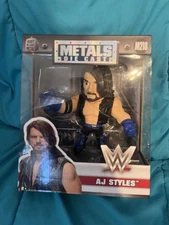 WWE AJ Styles Metal Die Cast 4 Inch Jada Toys Action Figure M218 New Sealed