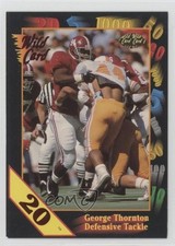 1991 Wild Card Draft 20 Stripe George Thornton #136 Rookie RC 0nr3. rookie card picture