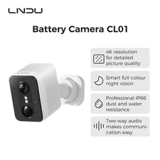 LNDU Wireless Security Camera 4K IR Night Vision Outdoor Home WiFi AI Detection