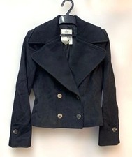 USED FENDI SHORT WOOL JACKET, SIZE USA 6 GOOD