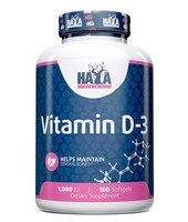 Haya Labs Vitamin D3 1000 IU 100 Softgel Kapseln NahrungsergäNzung