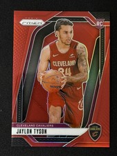 2024-25 Panini Prizm #228 Jaylon Tyson Rookie RC Red Prizm /299 Cavaliers
