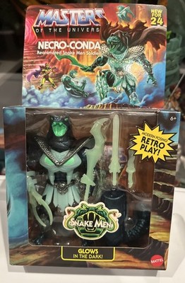 New Mattel Masters of The Universe Origins NECRO-CONDA Snake Men MOTU Glow Dark