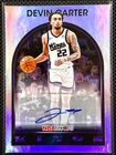 Devin Carter 2025 NBA Hoops 1989 Signatures #89S-DC Auto Sacramento Kings