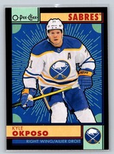 2022-23 O-Pee-Chee Retro Black Border Kyle Okposo 053/100 Buffalo Sabres #262