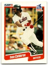 1990 Fleer Ivan Calderon Chicago White Sox #529