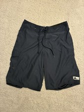O  Neill Board Short Men Size 30 Navy Blue Lightweight Lace Up Swim Beach Casual