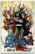 A-Force #1 Marvel Comics Secret Wars Direct Edition She-Hulk Modern Age 2015
