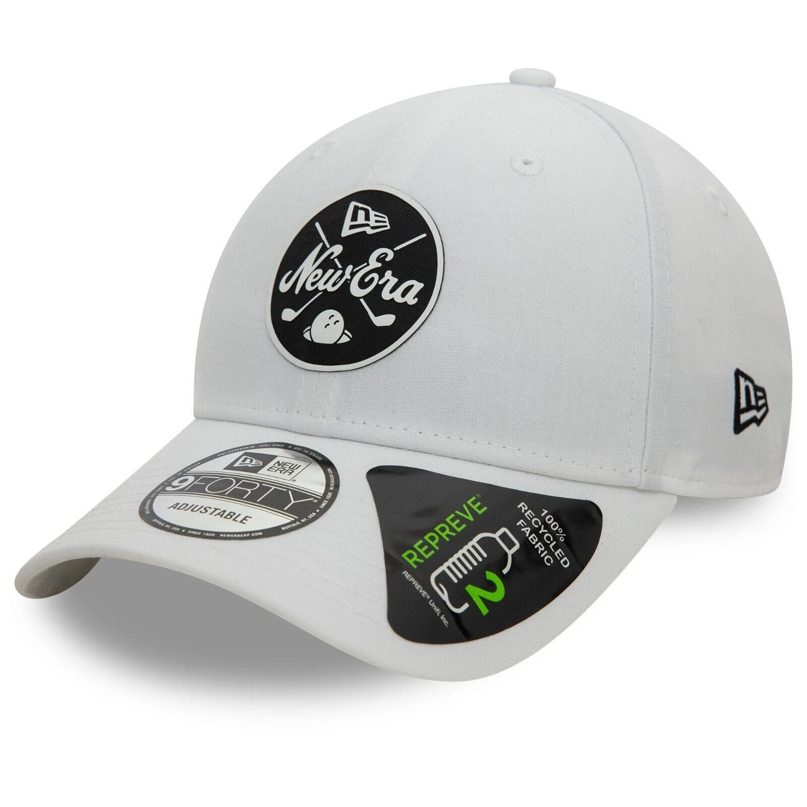 NEW ERA GOLF BASEBALL CAP.9FORTY MONO REPREVE HERITAGE WHITE ADJUSTABLE HAT S25
Opens in a new windo