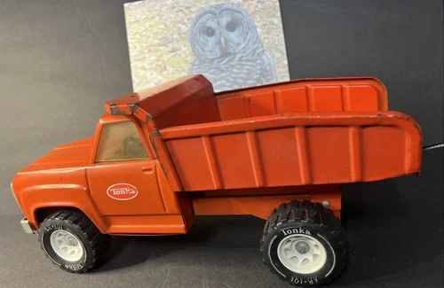 Tonka Orange Press Steel Dump Truck XR-101 Tires Vintage 1960s '70s