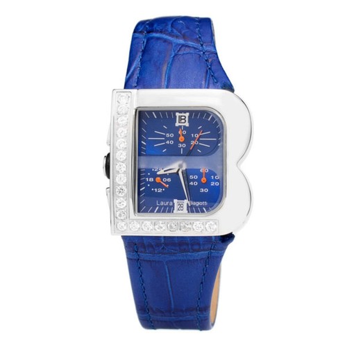 Laura Biagiotti Orange Leather Dress Watch