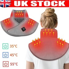 Electric Heating Neck and Shoulder Pad Warmer Heated Neck Wrap for Pain Relief