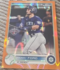 Henry Ford 2022 Topps Chrome Pro Debut Orange Lava Refractor #'d 1/25 Seattle RC
