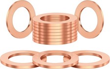 20Pcs M14 Oil Drain Plug Red Copper Crush Washers Coolant Seal Ring Gasket