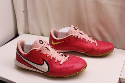 Nike Tiempo Legend 9 Academy TF turf soccer shoes siren red bleached coral 9.0
