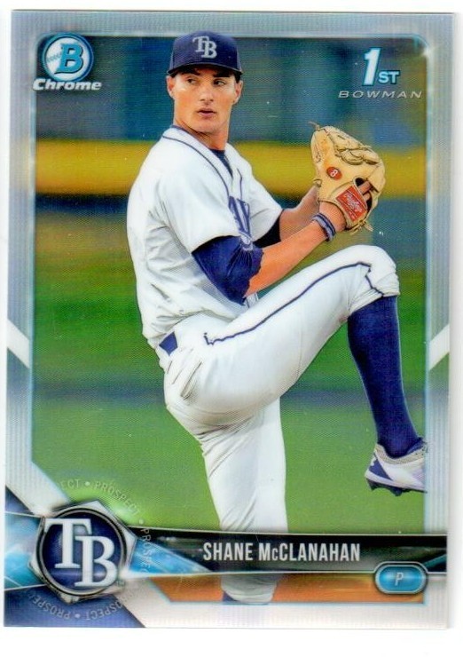 2018 Bowman Chrome Draft SHANE McCLANAHAN ROOKIE REFRACTOR! #BDC-9!