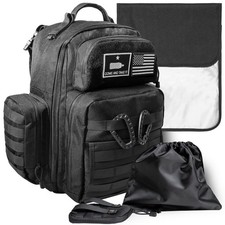 Dad Diaper Bag - Molle-Style Military Diaper Backpack Made of Rugge... Fast Ship