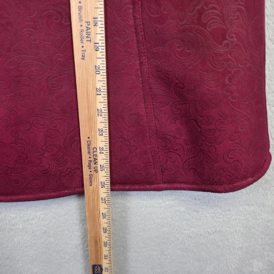 Chaleco Outback Tooled para Mujer M Borgoña Occidental Forrado de Piel Sintética Floral Rodeo Rústico Foto 4 de 4