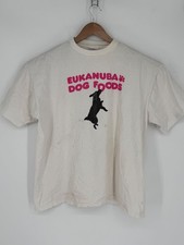 Camiseta vintage Eukanuba Dog Foods adulto talla XXL cosida única blanca F7