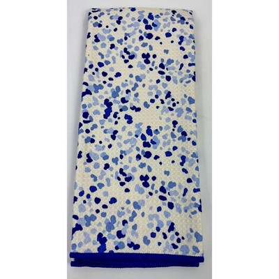 2 Room Essentials Splatter Blue Kitchen Dish Towel 16x26 Cotton Blend Absorbent