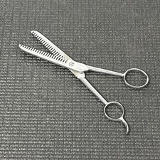 Vintage LaCross Barber Thinning Scissors Professional 551 Chrome Italy 7